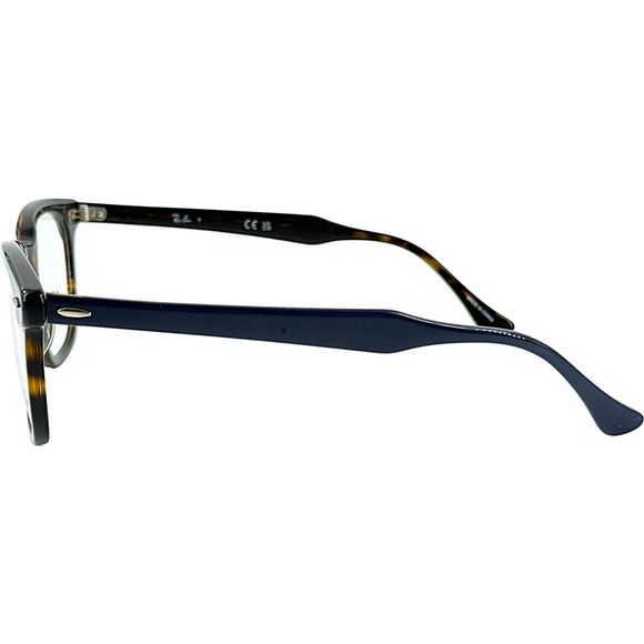 Ray Ban RB5398 Unisex Plastic Eyeglass Frame 8283 Blue On Havana 50-21 - Picture 4 of 5